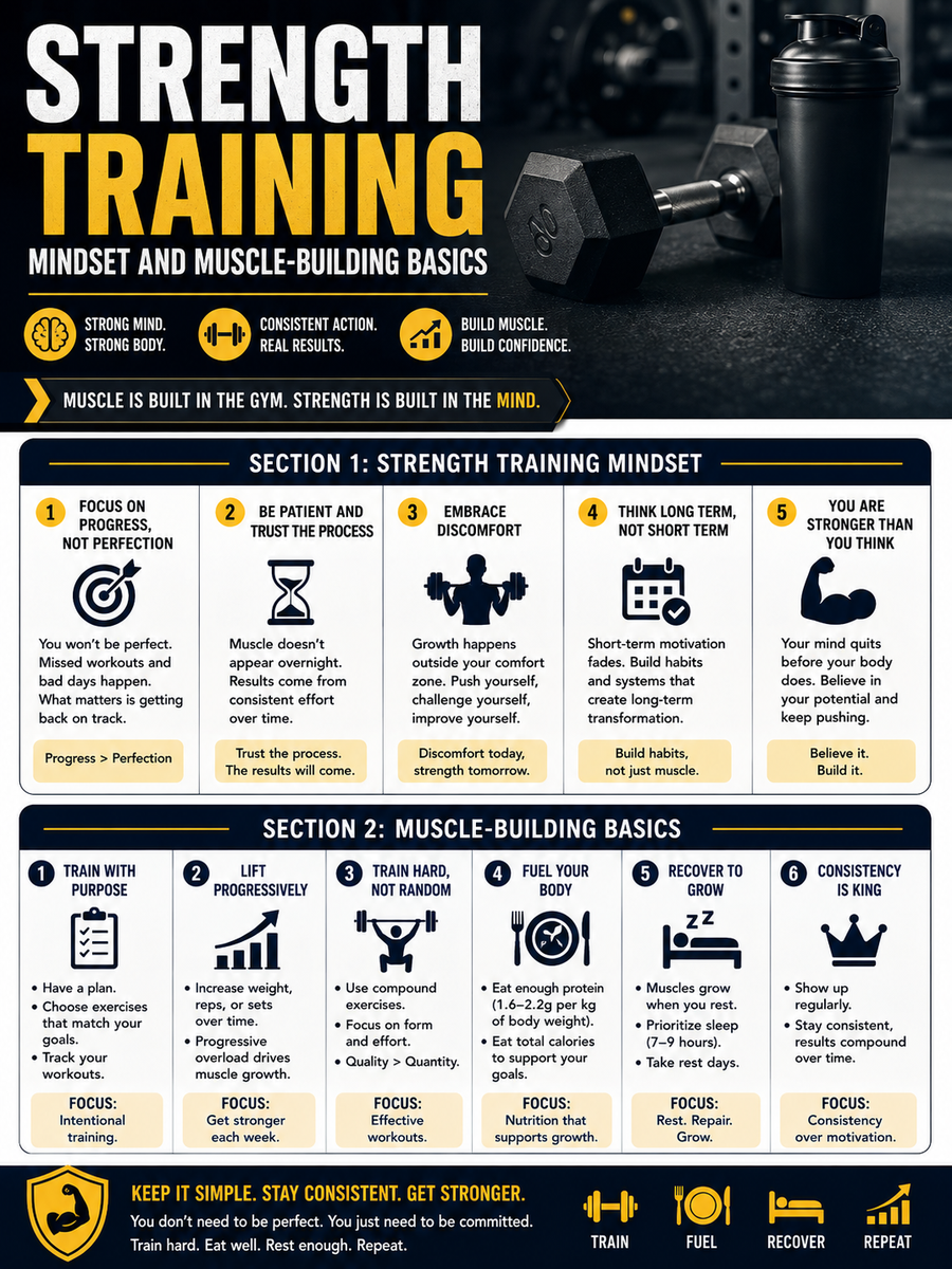 Strength Training Mindset and Muscle-Building Basics